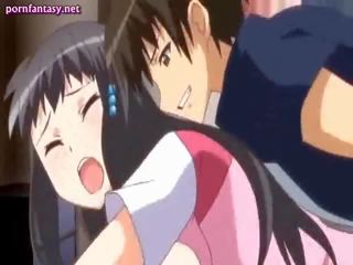 Brunette anime gets snack pounded