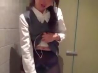 Japoniškas ofisas mergina yra secretly ekshibicionistas ir kamera