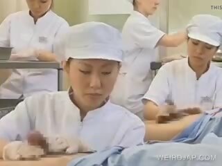 Japansk sykepleier arbeider hårete penis, gratis skitten film b9