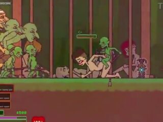 Captivity &vert; stupeň 3 &vert; nahý samice survivor fights ju spôsob cez lascívne goblins ale fails a dostane fucked ťažký prehĺtaní liters na semeno &vert; hentai hra gameplay p3