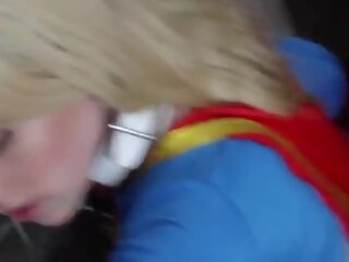 Candy White &sol; Viva Athena &OpenCurlyDoubleQuote;Supergirl Solo 1-3” Bondage Doggystyle Cowgirl Blowjobs Deepthroat Oral x rated clip Facial Cumshot