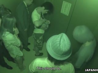 יפני elevator אורגיה (subtitles)