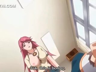 Kulay-rosas buhok anime cookie puke fucked laban sa ang