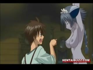 Escravidão japonesa hentai divinity fica squeezed tetas