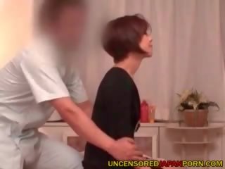 Uncensored Japanese adult movie Massage Room x rated film with glorious MILF