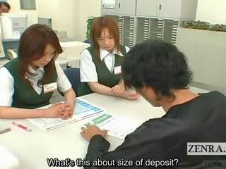 Subtitled Busty Japanese Post Office dick Inspection