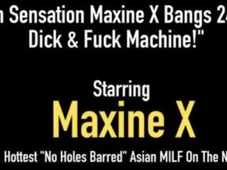 Buah dada besar asia maxine x alat kemaluan wanita keparat 24 inci peter & mechanical apaan toy&excl;