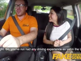 Fake Driving School enticing Japanese Rae Lil Black incredible for Instructors cock