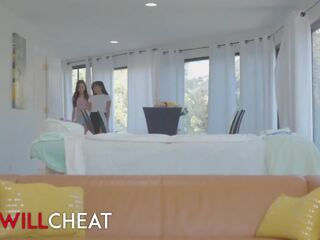 She Will Cheat - Ember Snow Is So Pissed Off With Her Husband & She Cheats On Him With enticing Vina Sky
