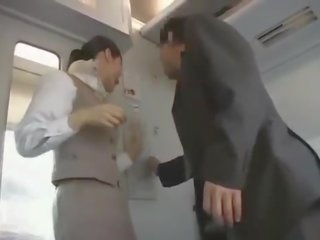 Japońskie pociąg attendant ubrane kobiety i nadzy mężczyźni cios praca dandy 140