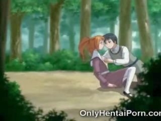 Anime Virgin Fucked in the Woods!