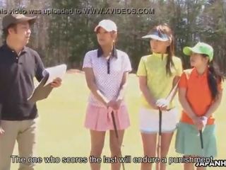 Asian golf escort gets fucked on the ninth hole