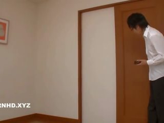Glorious jav cutie fucked by stranger as brother watches
