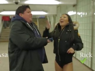 No Pants Subway Ride Challenge with Asa Akira and Subway Creatures