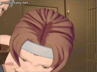 Anime anghel makakakuha ng pamamasa puke umit