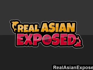 Realasianexposed - sedusive asiática bolacha leva ele para cima o cu